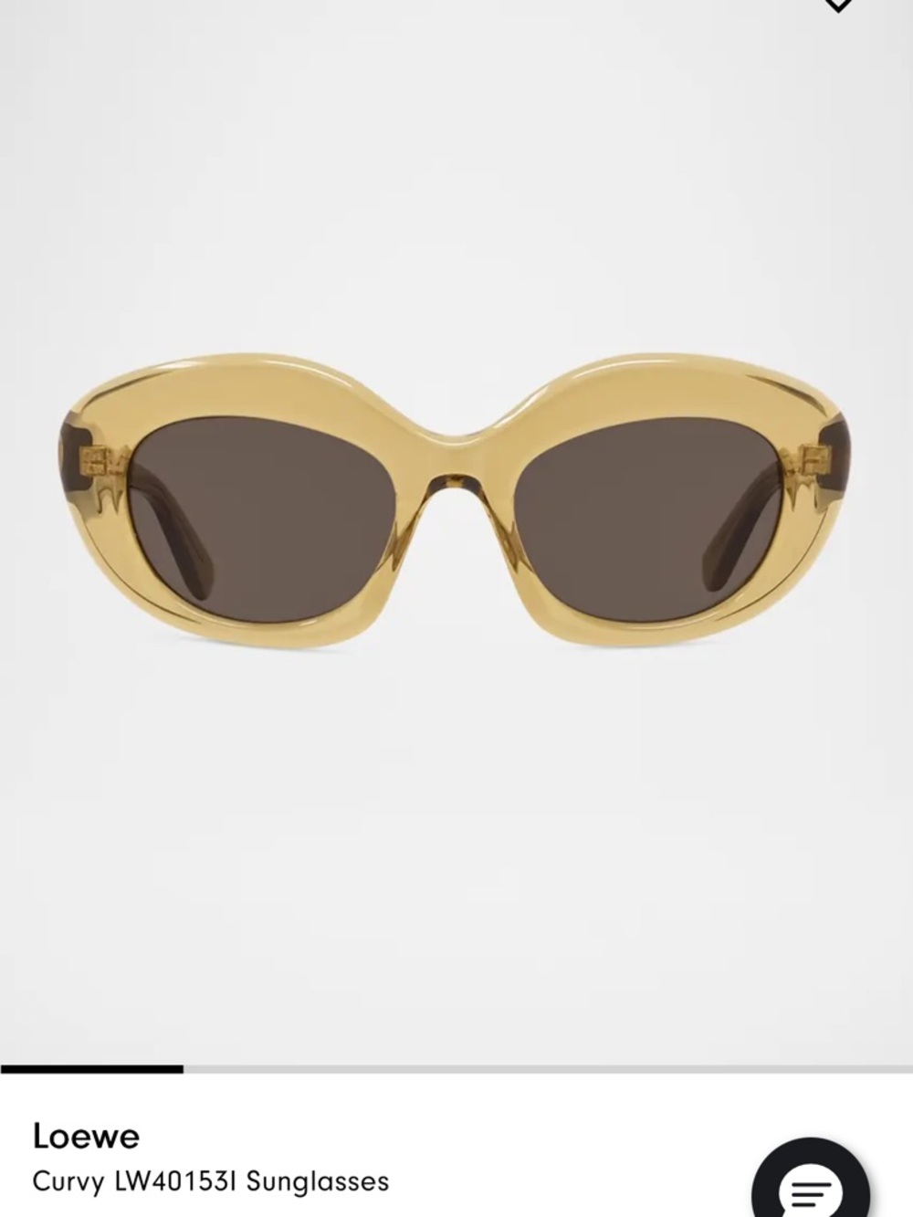 Loewe Amber Crystal Oval Sunglasses - Picture 2 of 6